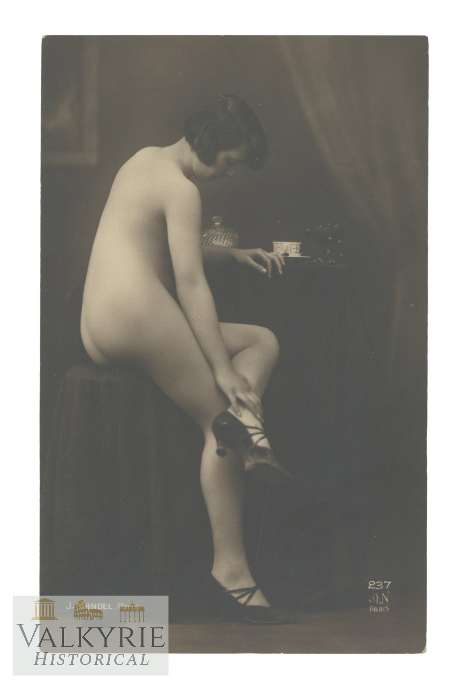 Artistic Photo - Female Nudes. Postcard size, circa 1910-1930. (1 of 2)