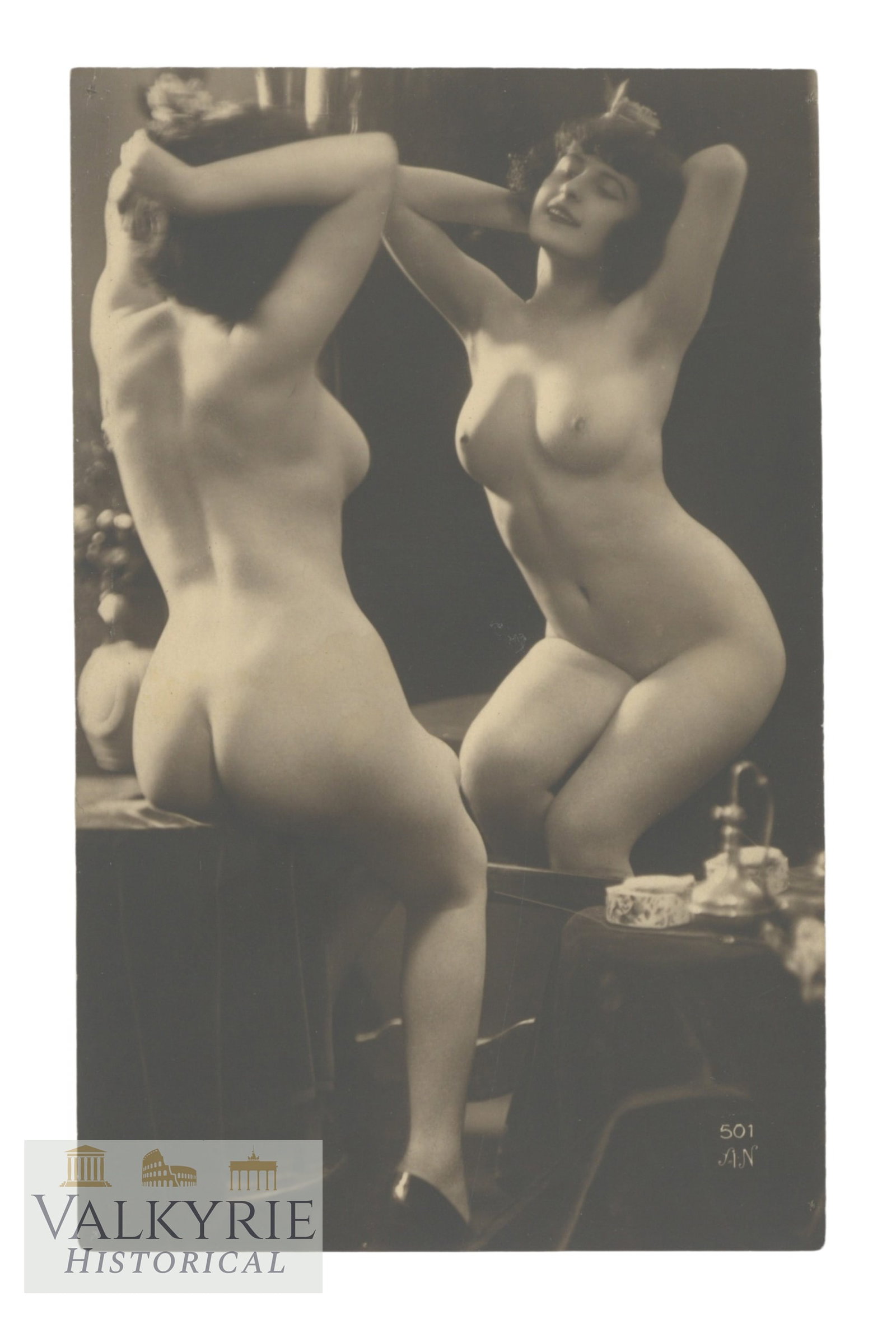 Artistic Photo - Female Nudes. Postcard size, circa 1910-1930.: Artistic Photo - Female Nudes. Postcard size, circa 1910-1930. Shipping flat cost $25 it doesn't matter how many items you win. you pay just $25 for shipping..