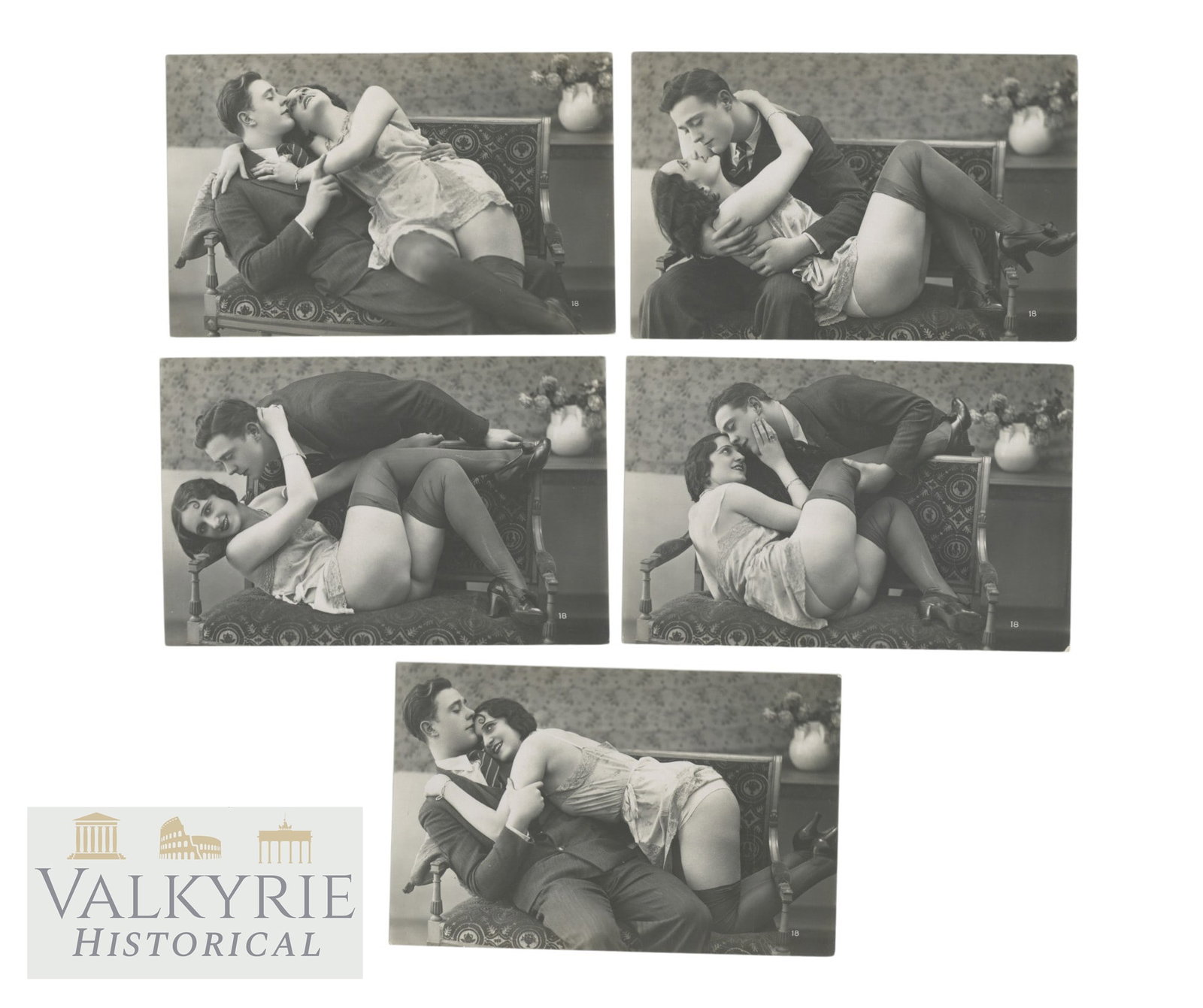 Five Artistic Photos - Female Nudes. Postcard size, circa 1910-1930. (1 of 7)