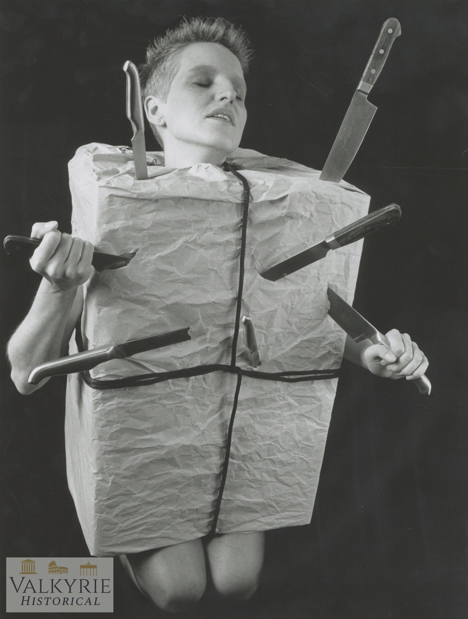 Artistic Photo - Female Nudes - Big Format - Resiliencia: Artistic Photo - Female Nudes - Photo from Exhibition Resiliencia. The subject of the performance is the body as a carrier of experiences and tension. The work also addresses the issue of recycling, c
