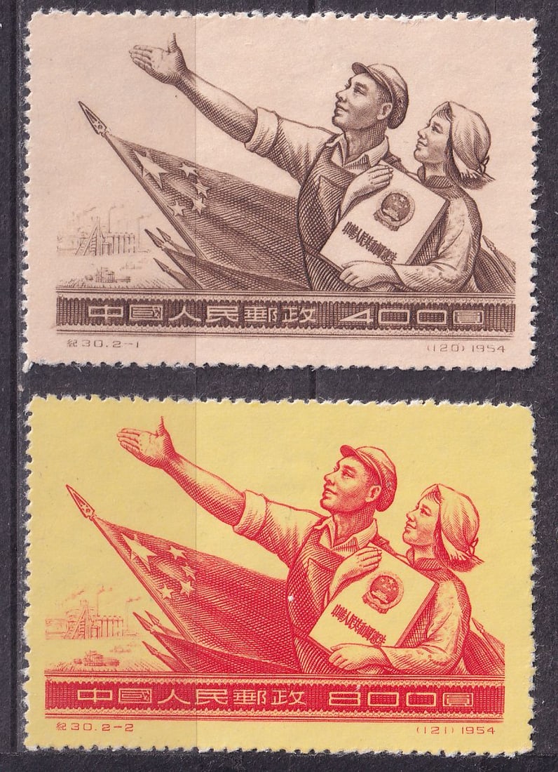 1954 China New constitution Mi 263-64 ** (1 of 1)