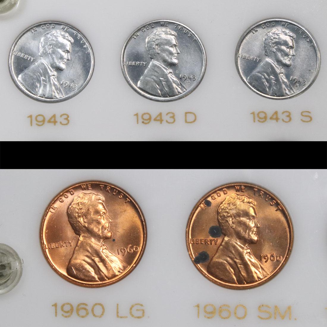 Near complete Lincoln cent set 1941-1964 66 coins . . (1 of 4)
