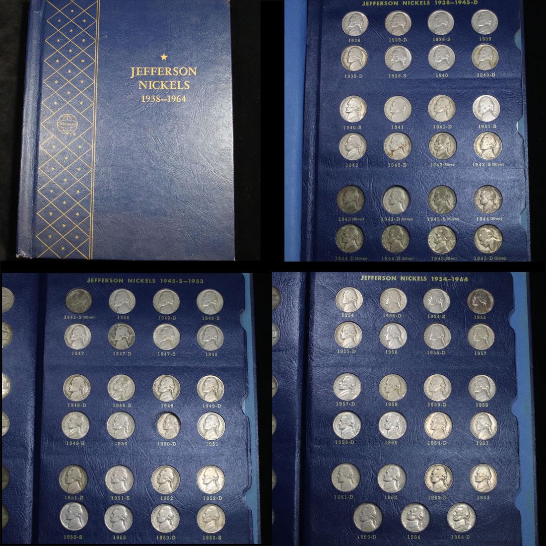 Near Complete Jefferson Nickel book 1938- 1964 69 coins (1 of 5)