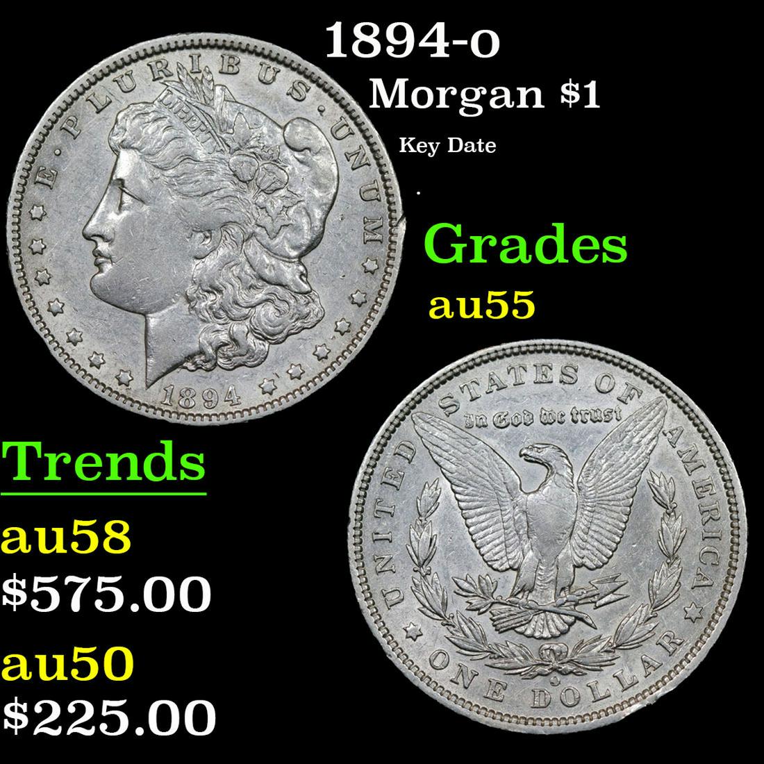 1894-o Morgan Dollar $1 Grades Choice AU (1 of 3)