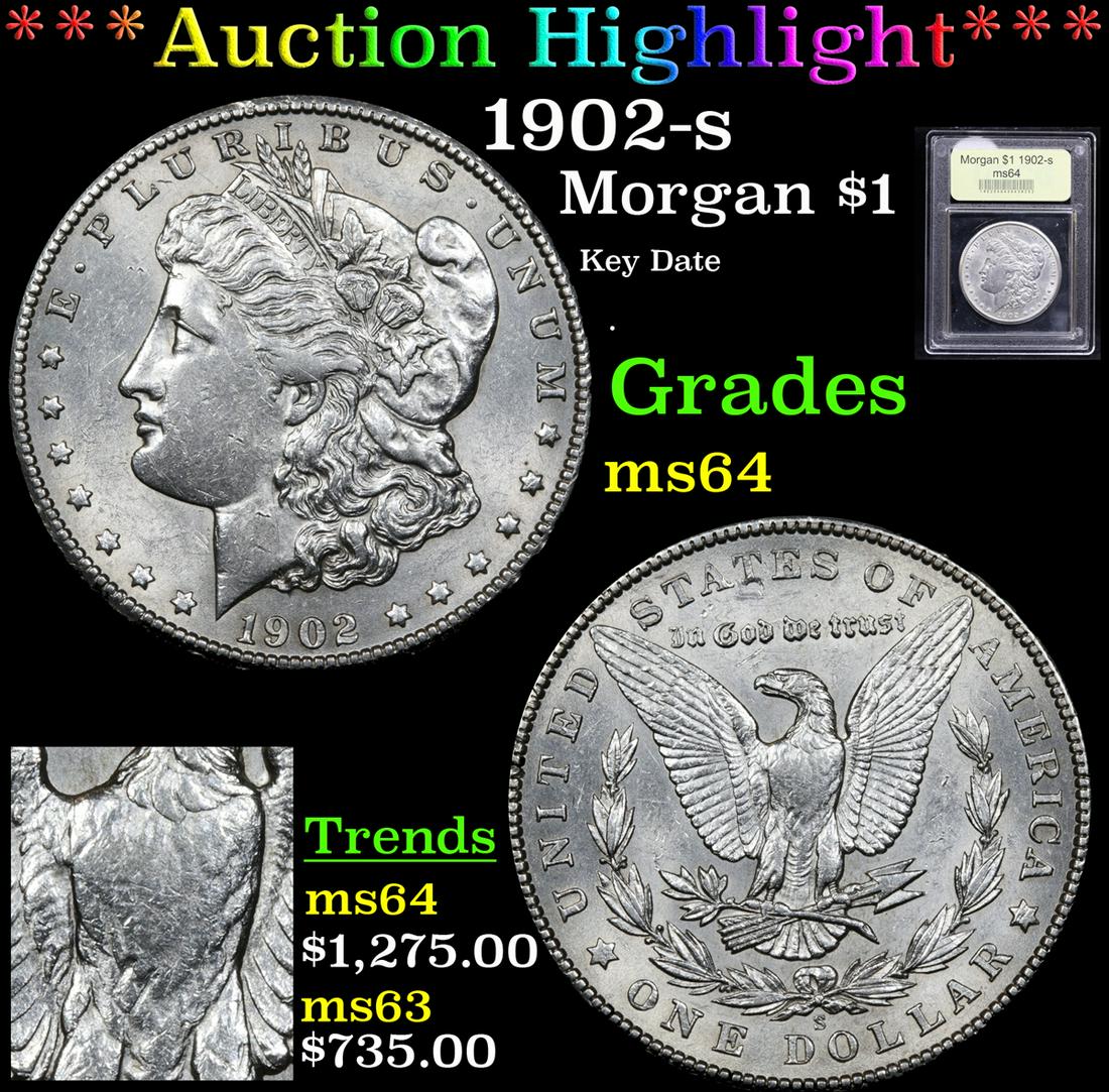 ***Auction Highlight*** 1902-s Morgan Dollar $1 Graded (1 of 6)