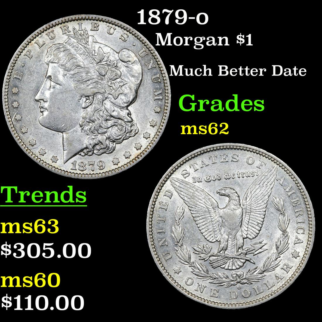 1879-o Morgan Dollar $1 Grades Select Unc (1 of 3)