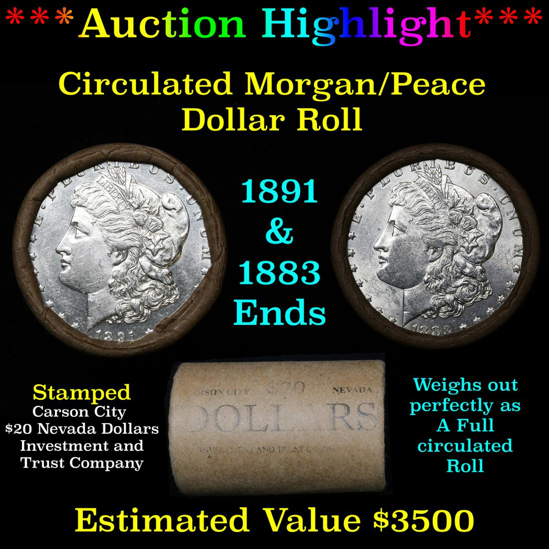 ***Auction Highlight*** Full Morgan/Peace silver dollar (1 of 4)
