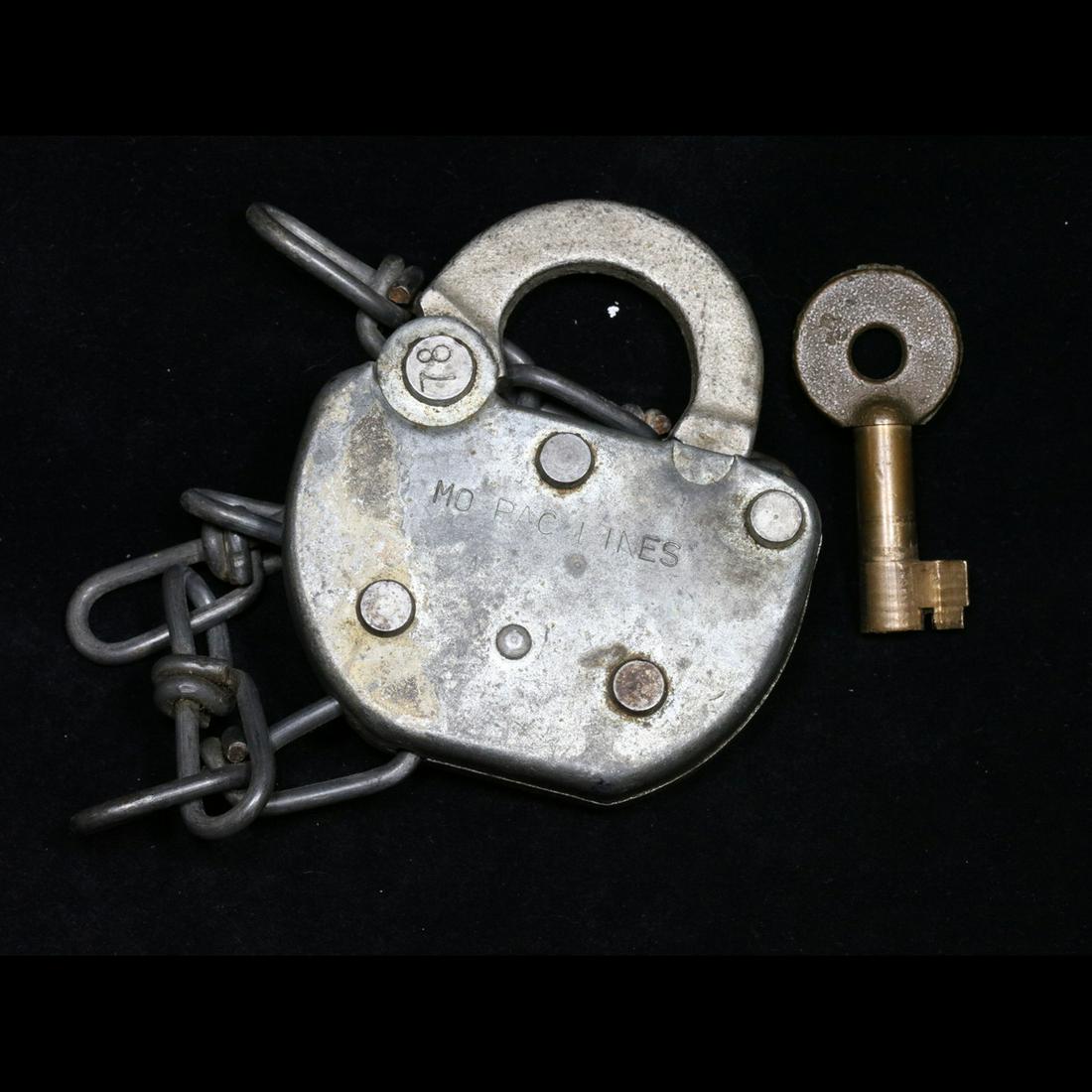 Antique Adlake Lock with Key (1 of 2)