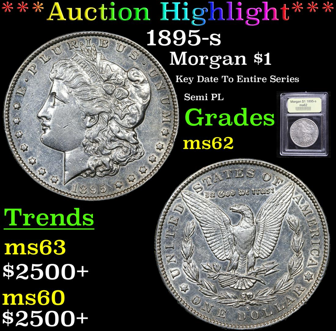 ***Auction Highlight*** 1895-s Morgan Dollar $1 Graded (1 of 5)