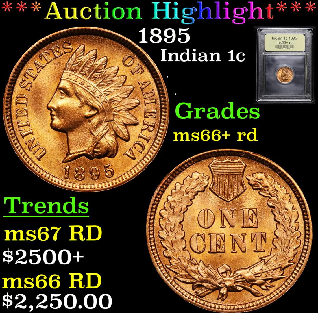 ***Auction Highlight*** 1895 Indian Cent 1c Graded (1 of 5)