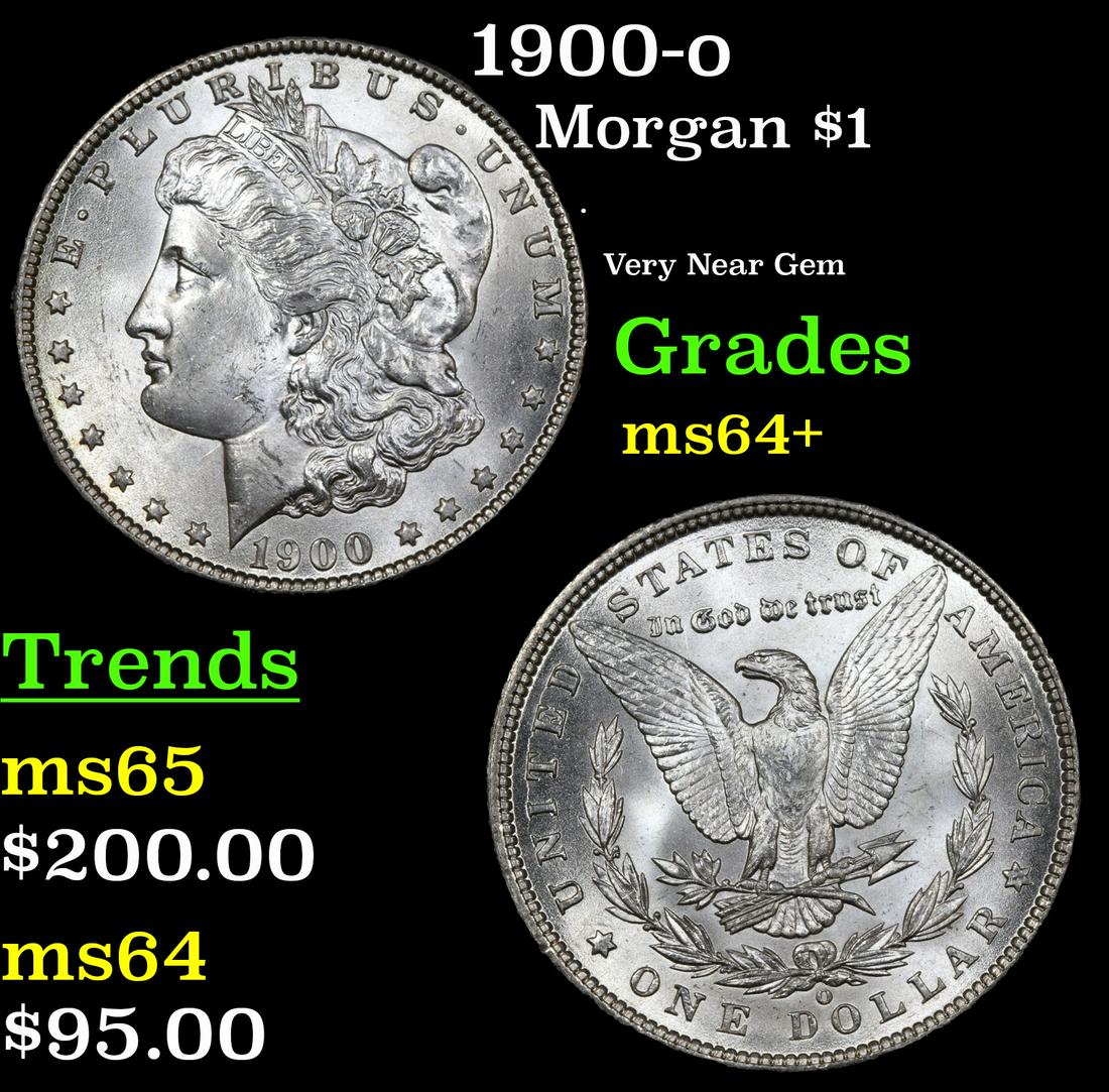 1900-o Morgan Dollar $1 Grades Choice+ Unc (1 of 6)