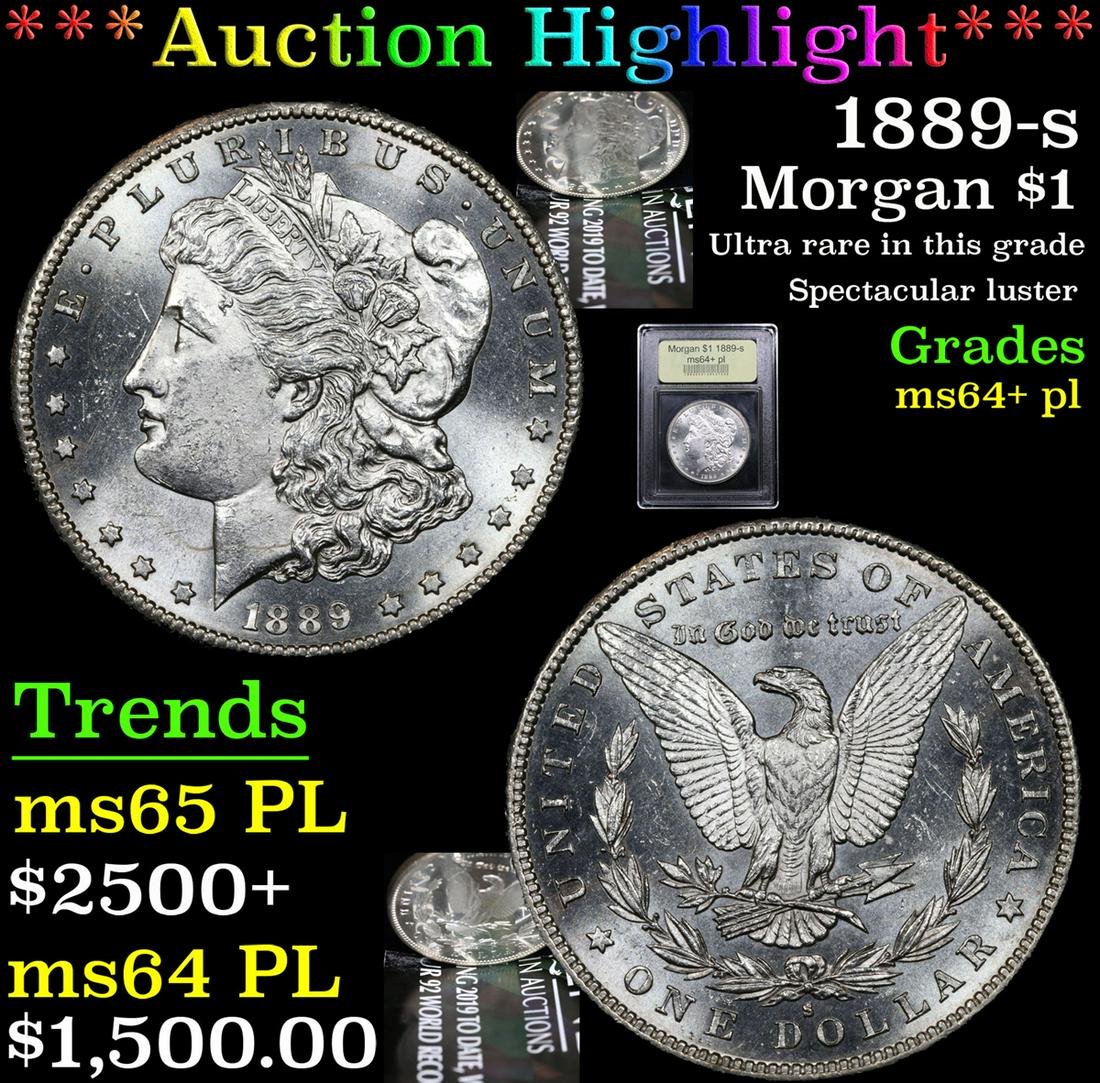 ***Auction Highlight*** 1889-s Morgan Dollar $1 Graded (1 of 7)