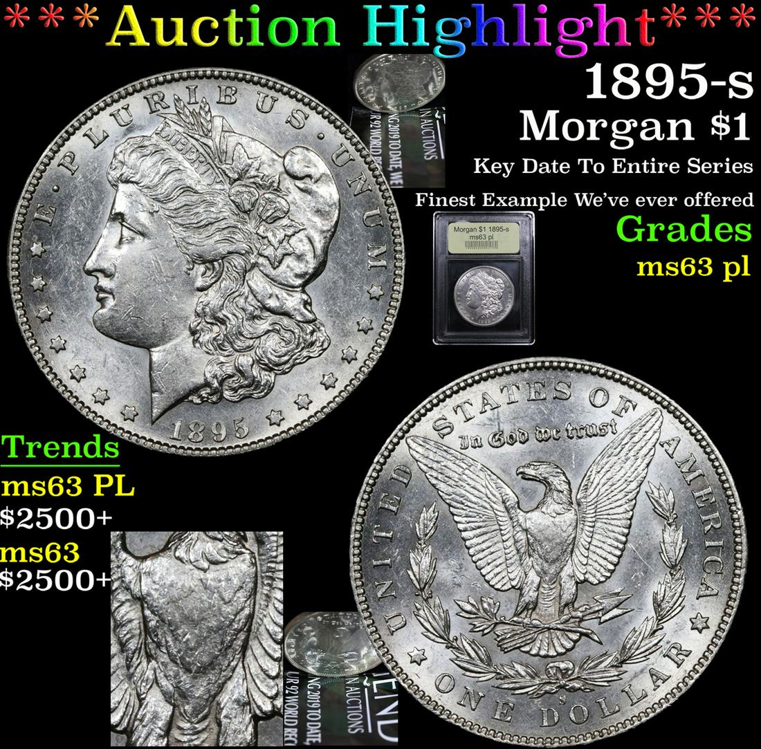 ***Auction Highlight*** 1895-s Morgan Dollar $1 Graded (1 of 8)