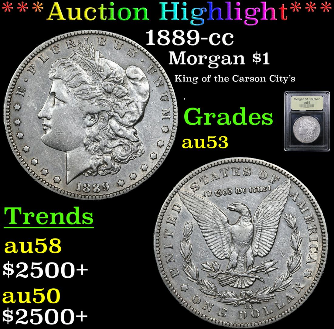 ***Auction Highlight*** 1889-cc Morgan Dollar $1 Graded (1 of 5)