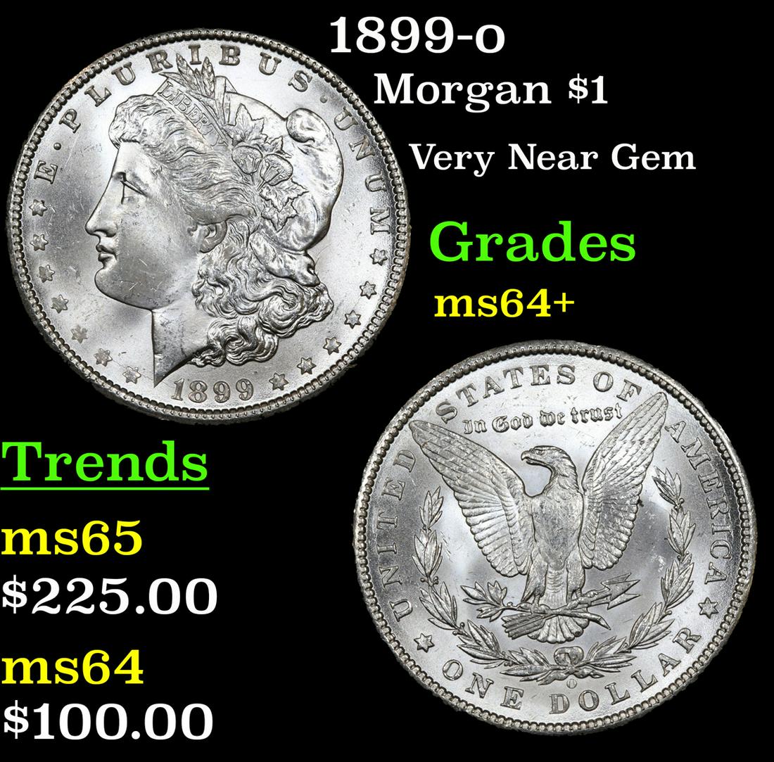 1899-o Morgan Dollar $1 Grades Choice+ Unc (1 of 3)