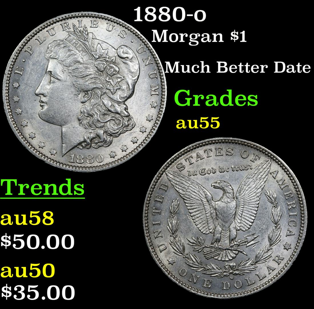 1880-o Morgan $1 Grades Choice AU (1 of 3)