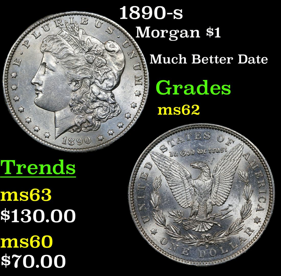 1890-s Morgan $1 Grades Select Unc (1 of 3)