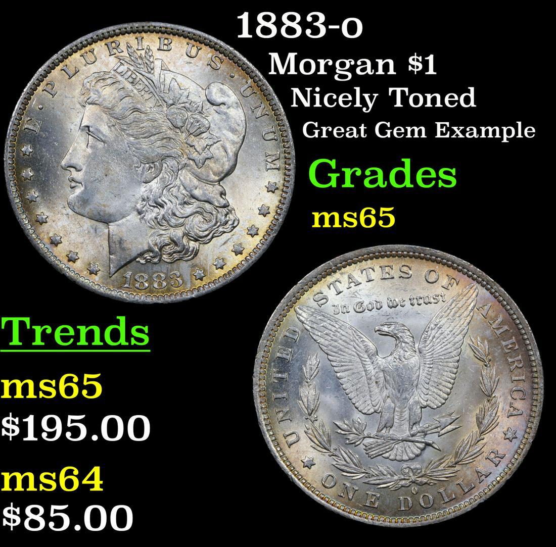 1883-o Morgan $1 Grades GEM Unc (1 of 3)