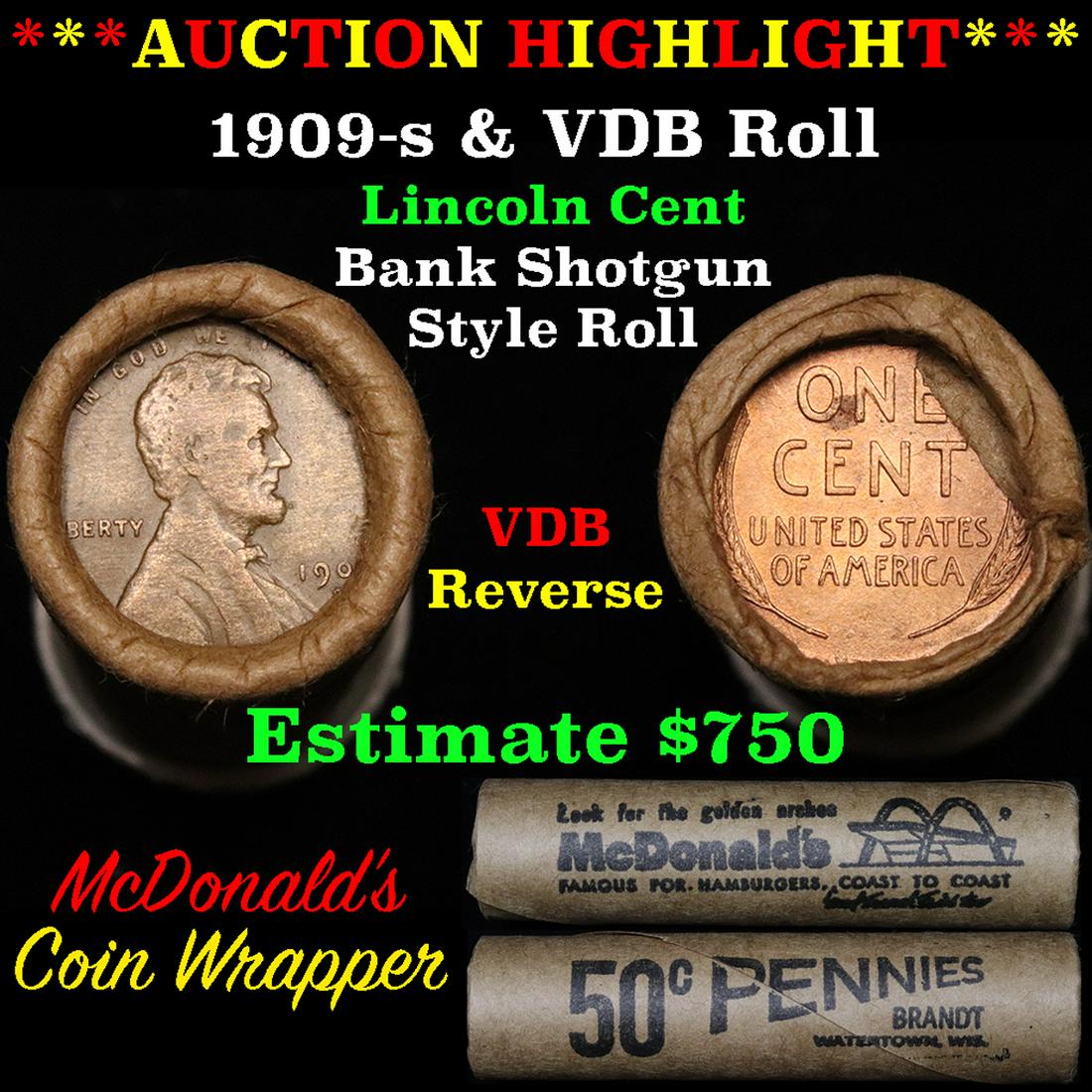 ***Auction Highlight*** Lincoln Wheat cent 1c orig (1 of 5)