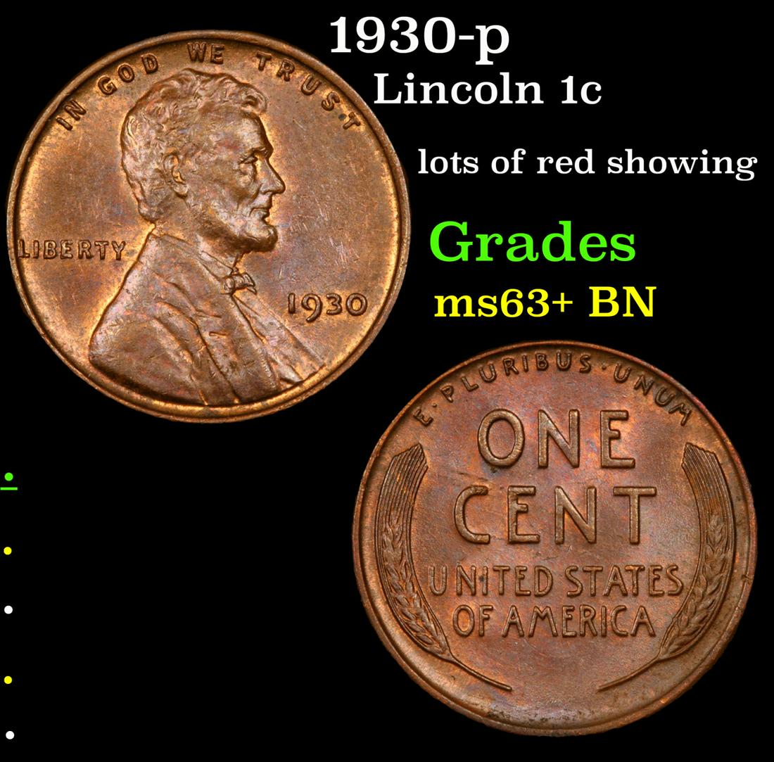 1930-p Lincoln 1c Grades Select+ Unc BN (1 of 3)