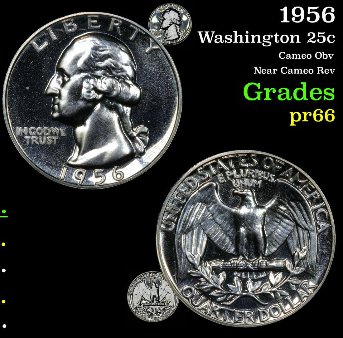 1956 Washington 25c Grades GEM+ Proof (1 of 7)