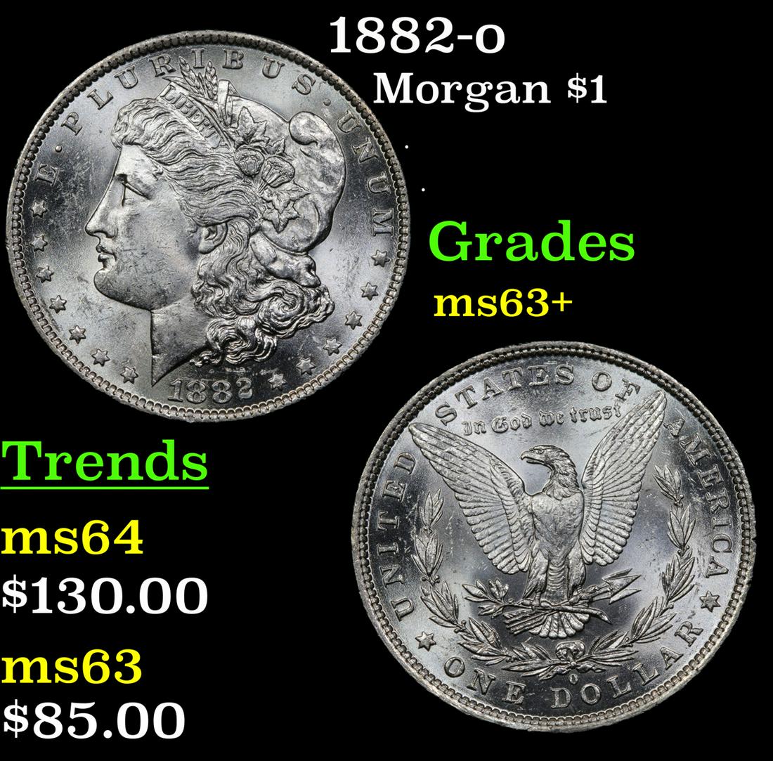1882-o Morgan $1 Grades Select+ Unc (1 of 3)