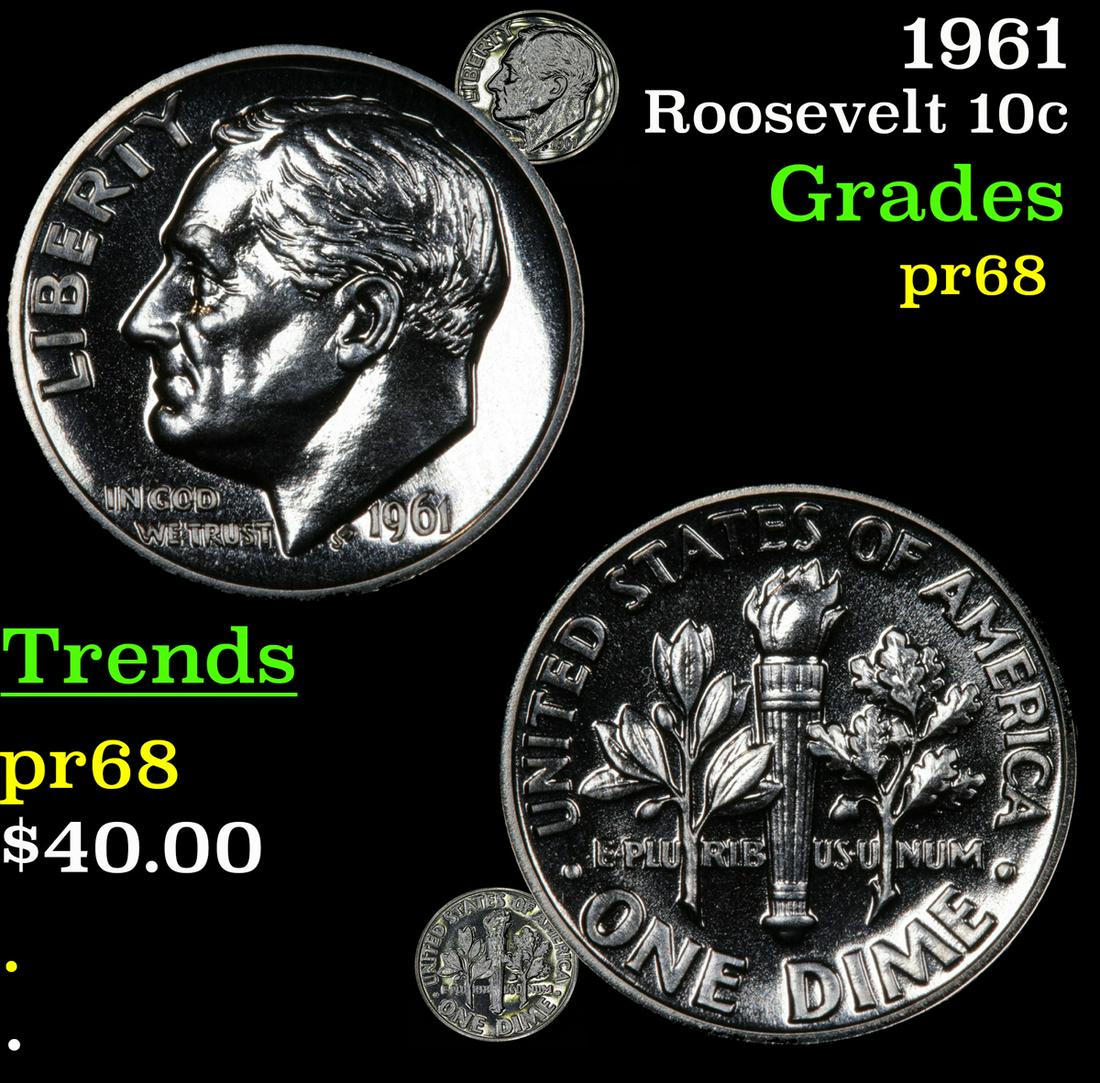 1961 Roosevelt 10c Grades GEM++ Proof (1 of 7)
