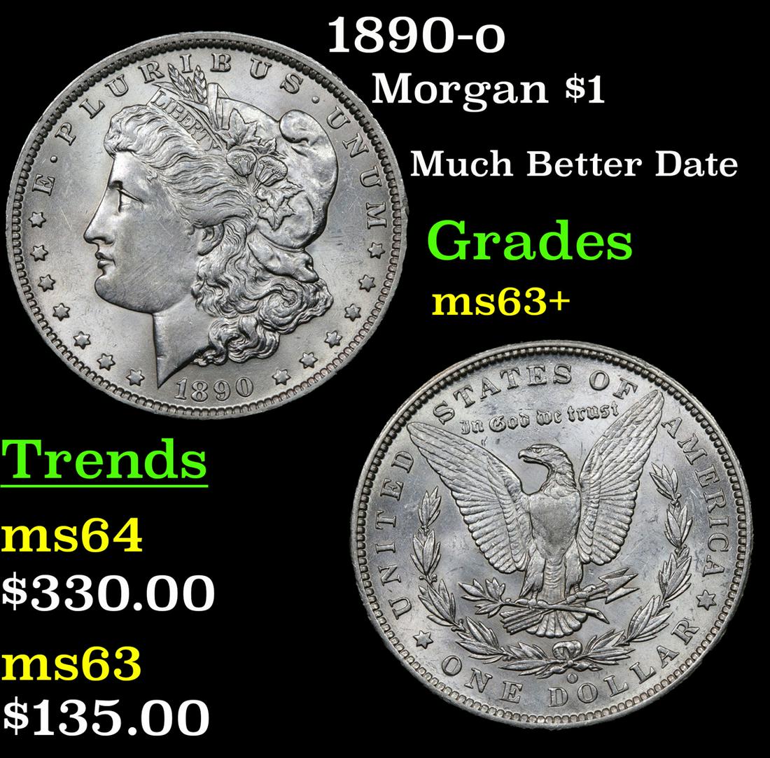 1890-o Morgan $1 Grades Select+ Unc (1 of 3)