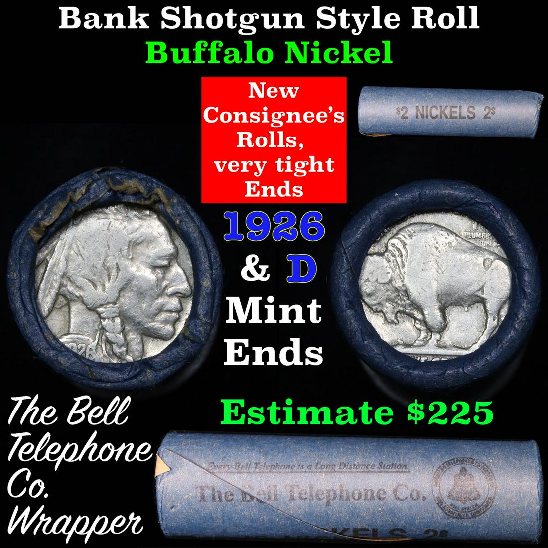 Buffalo Nickel Shotgun Roll in Old Bank Style 'Bell (1 of 5)