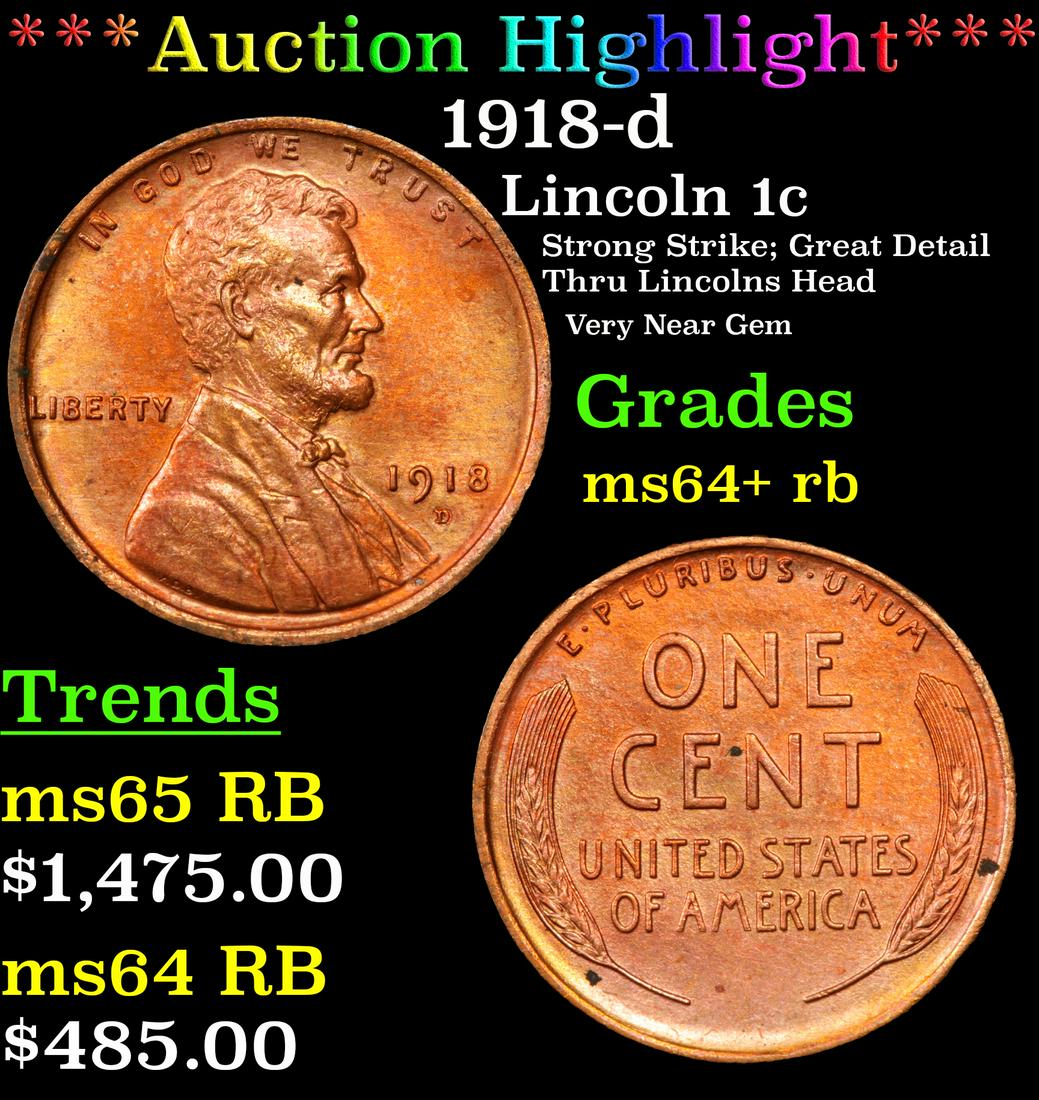 1924-p Lincoln 1c Grades Choice+ Unc RB (1 of 3)