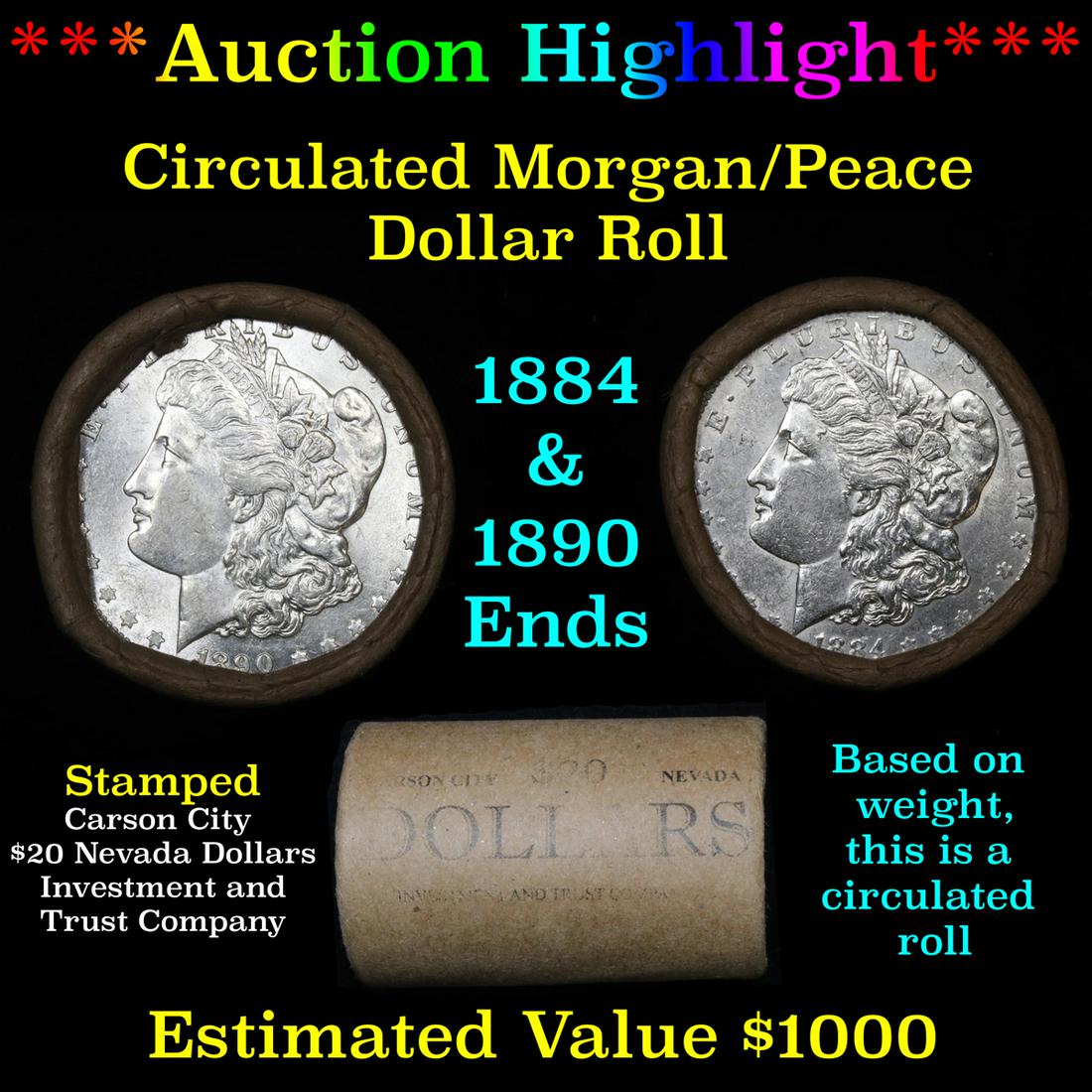 ***Auction Highlight*** Full Morgan/Peace silver dollar (1 of 4)