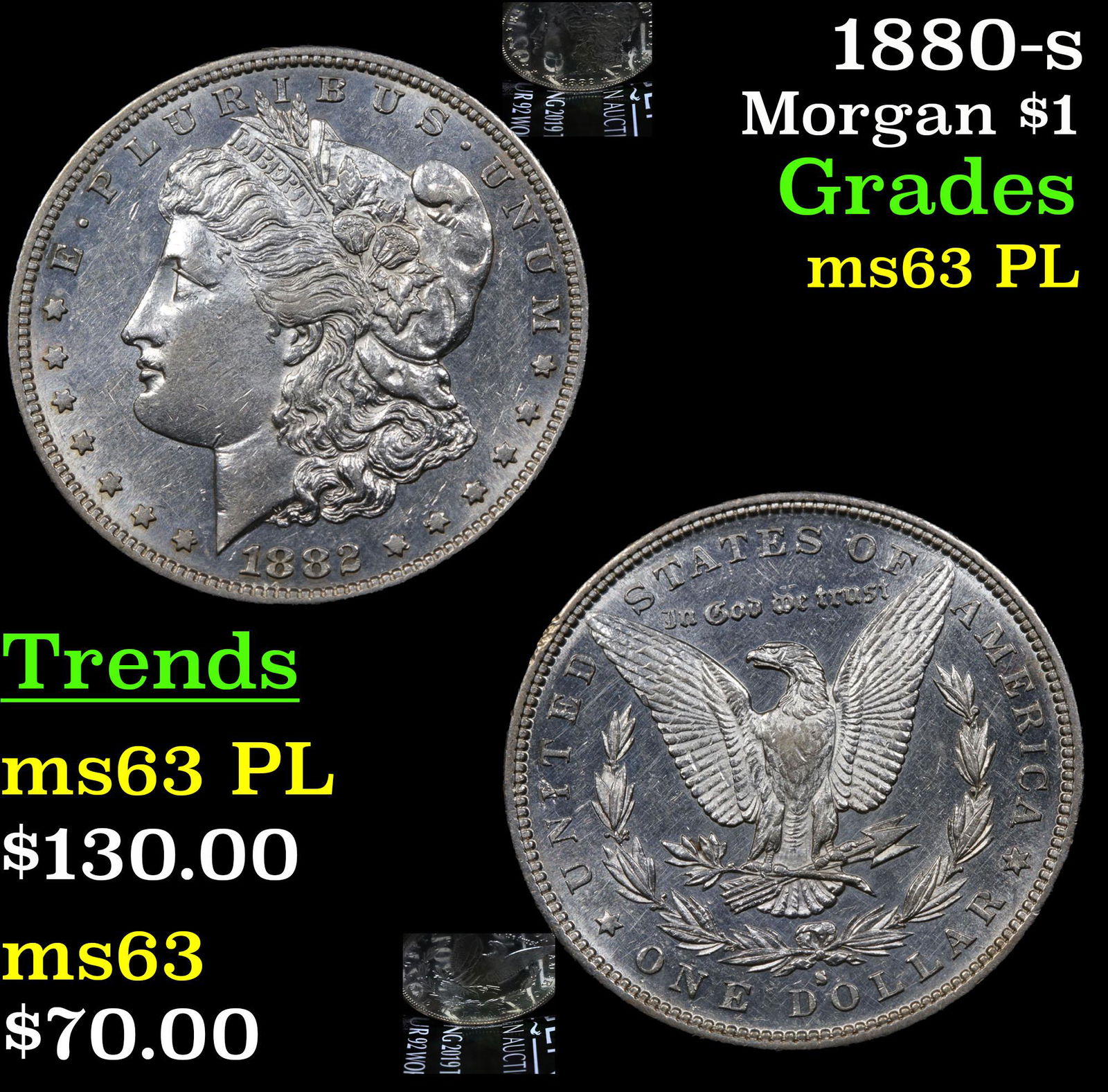 1880-s Morgan $1 Grades Select Unc PL (1 of 7)