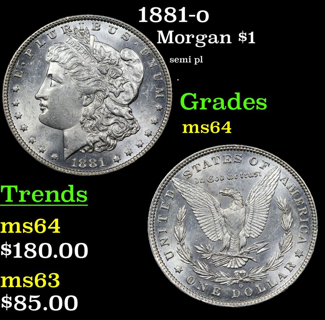 1881-o Morgan $1 Grades Choice Unc (1 of 3)