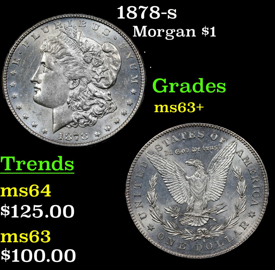 1878-s Morgan $1 Grades Select+ Unc (1 of 3)