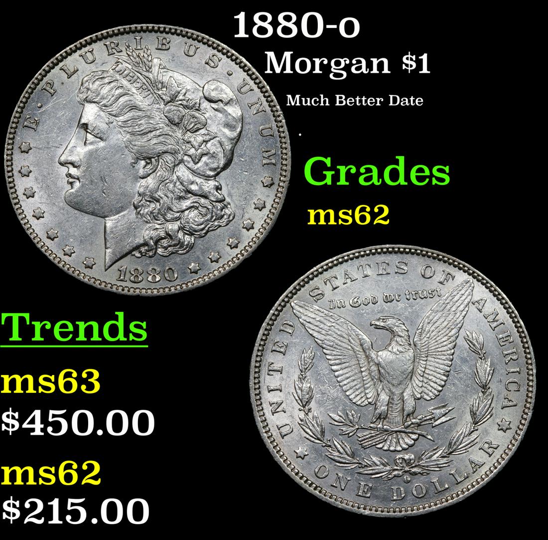 1880-o Morgan $1 Grades Select Unc (1 of 3)