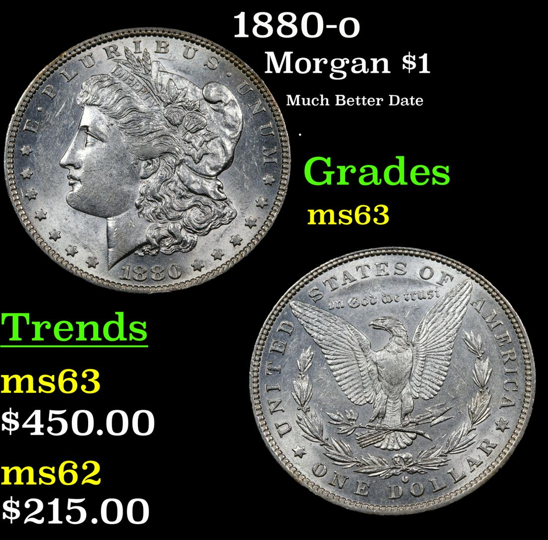 1880-o Morgan $1 Grades Select Unc (1 of 3)