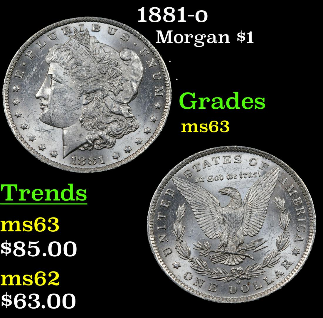 1881-o Morgan $1 Grades Select Unc (1 of 3)