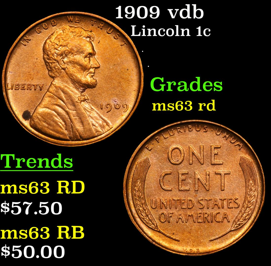 1909 vdb Lincoln 1c Grades Select Unc RD (1 of 3)