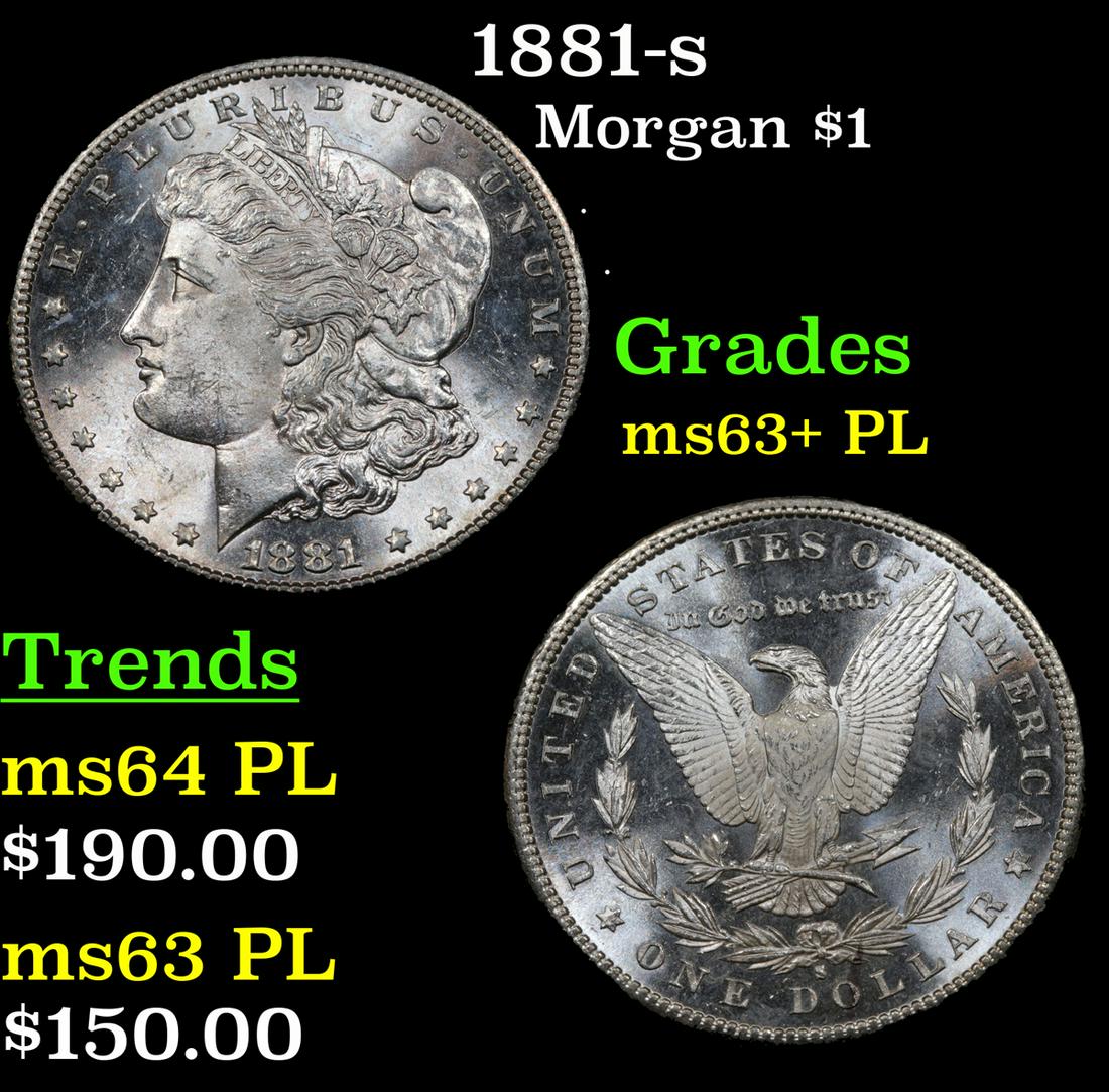 1881-s Morgan $1 Grades Select Unc+ PL (1 of 5)