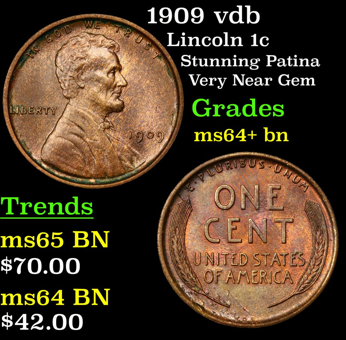 1909 vdb Lincoln 1c Grades Choice+ Unc BN (1 of 3)