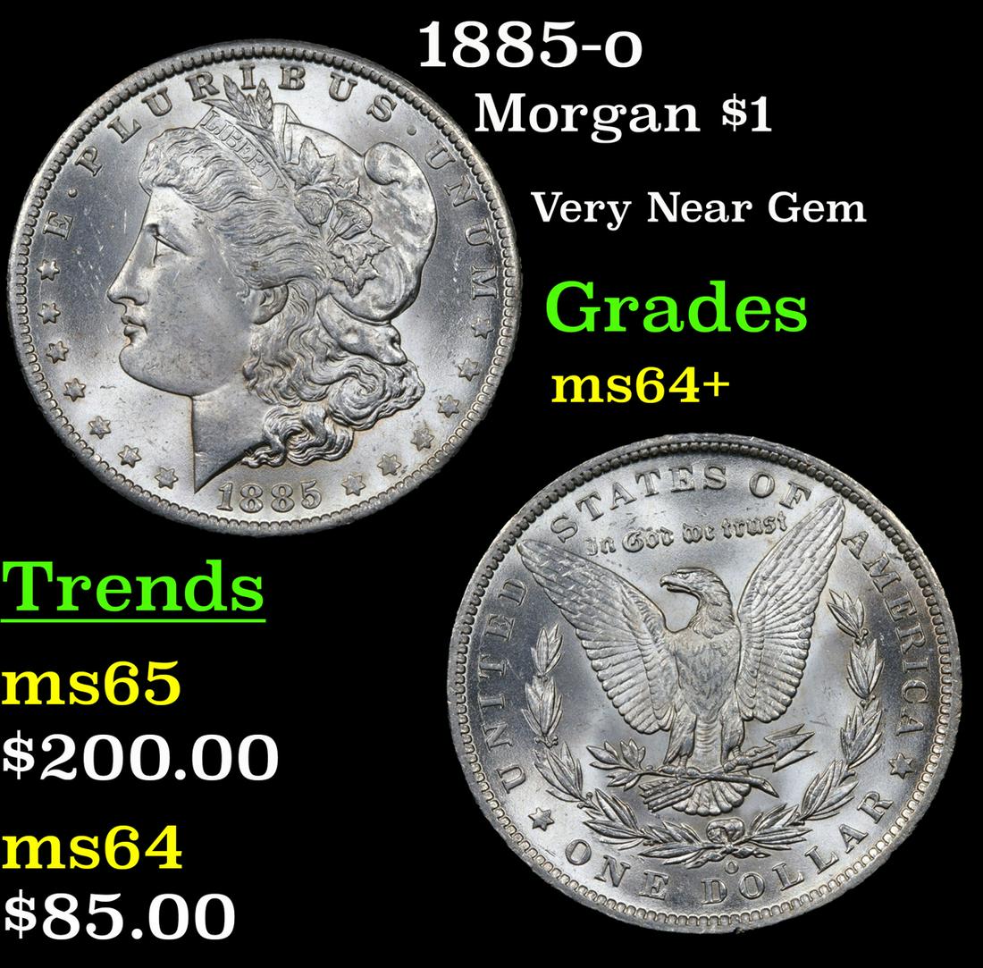 1885-o Morgan $1 Grades Choice+ Unc (1 of 3)