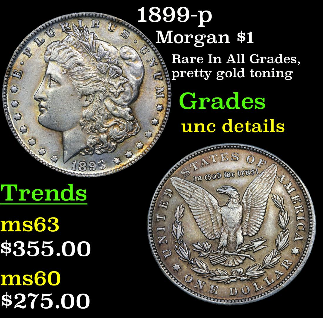 1899-p Morgan $1 Grades Unc Details (1 of 3)