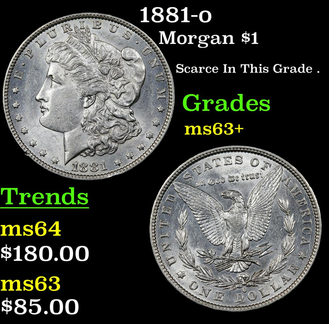 1881-o Morgan $1 Grades Select+ Unc (1 of 3)