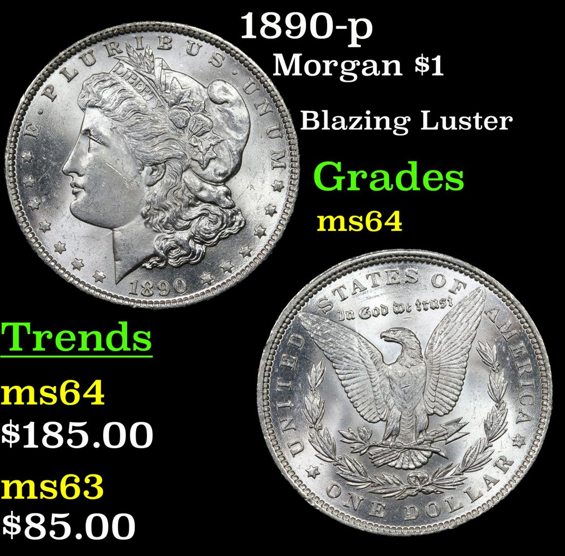 1890-p Morgan $1 Grades Choice Unc (1 of 3)