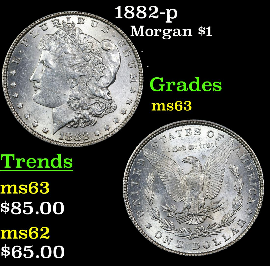 1882-p Morgan $1 Grades Select Unc (1 of 3)