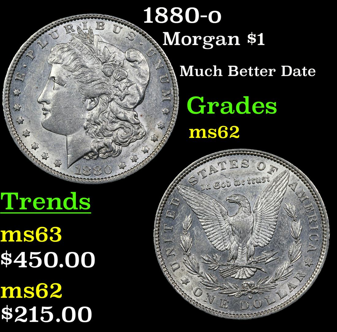 1880-o Morgan $1 Grades Select Unc (1 of 3)