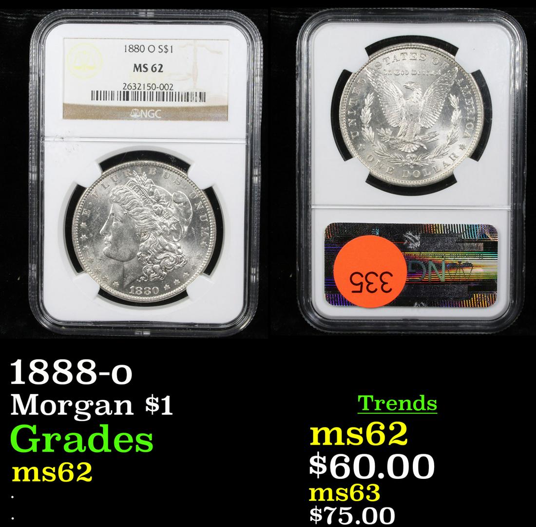 1888-o Morgan $1 Graded ms62 (1 of 3)
