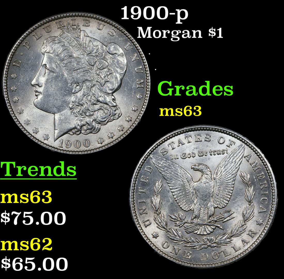 1900-p Morgan $1 Grades Select Unc (1 of 3)