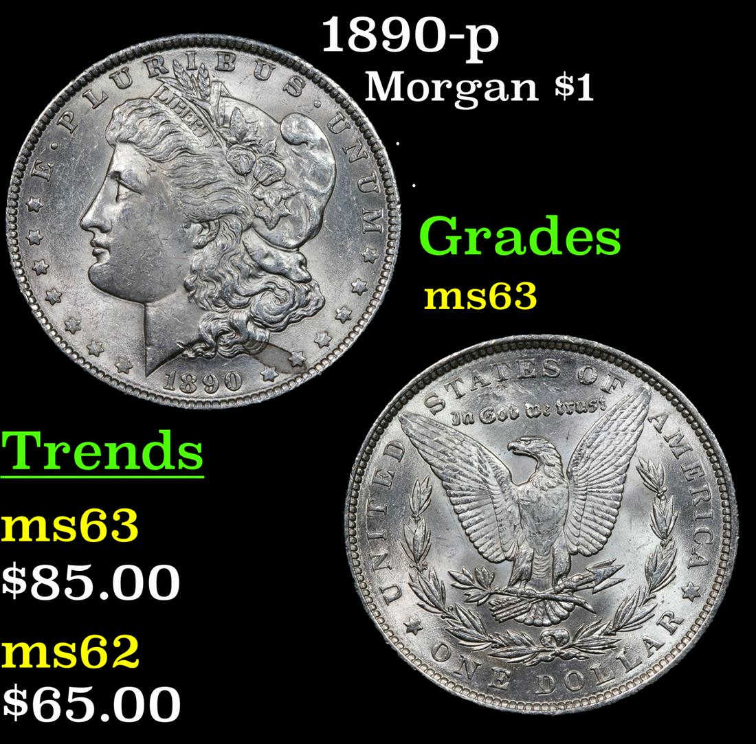1890-p Morgan $1 Grades Select Unc (1 of 3)