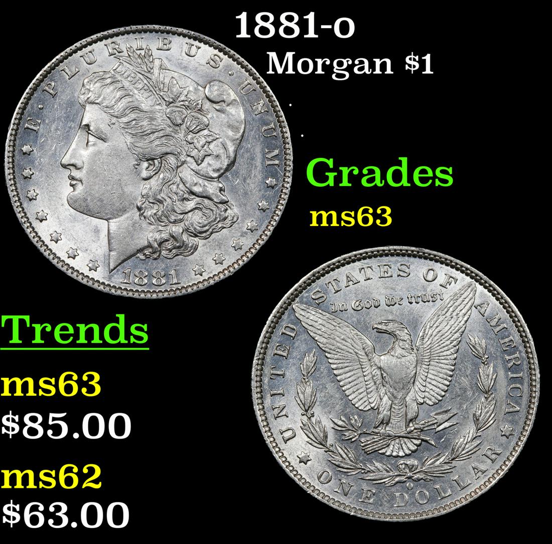 1881-o Morgan $1 Grades Select Unc (1 of 3)